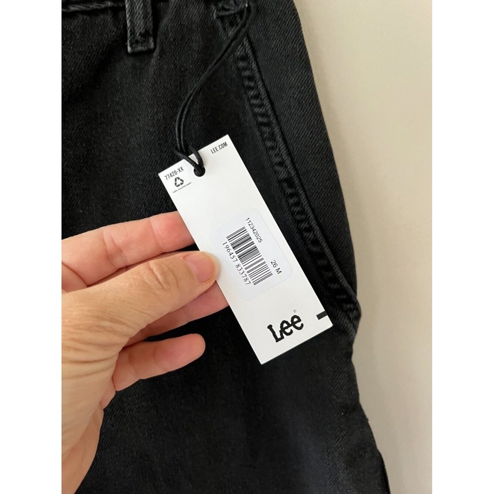 Lee Sz 26 Lyocell Blend Heritage Wide Leg Baggy Denim Pants Jeans High Rise - Picture 6 of 11